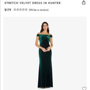 Adrianna Papell Stretch Velvet Dress